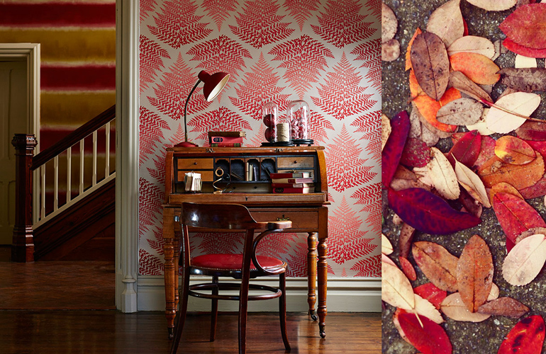 7-harlequin-callista-filix-wallpaper-leaves-autumn-red-orage-lady-ferns-studio-desk
