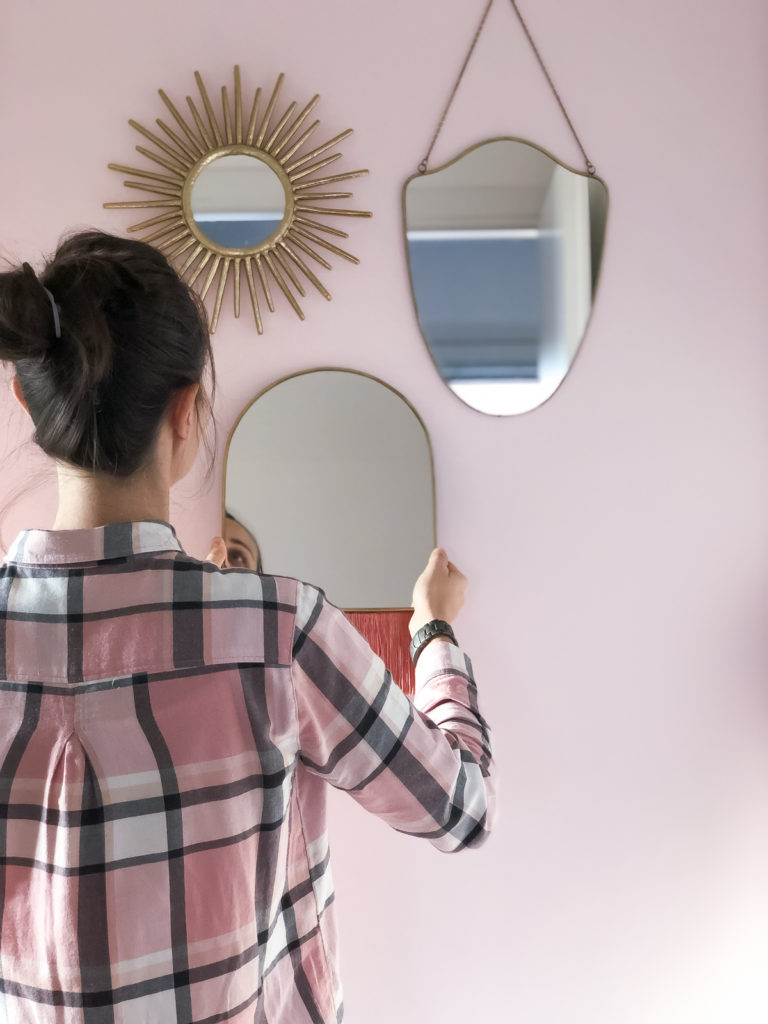 Specchio Decorativo Luna Con Sabbia Di Quarzo – Fatto A Mano, Appeso O Da Tavolo, Per Parete E Arredo - 5